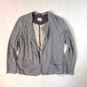 SATURDAY SUNDAY Womens Anthropologie Striped Blazer‎ Cardigan SZ L